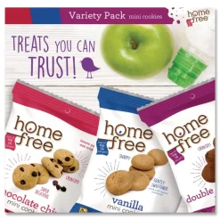Homefree 1.1 oz/0.95 oz/1.1 oz Gluten Free Mini Cookies Variety Pack (180/Carton)
