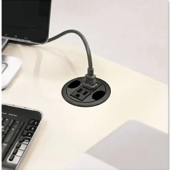 HON 3 in. Diameter AC Power Hub - Black