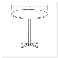 HON 42 in. Diameter Between Round Table Top - Silver Mesh