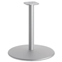 HON 27.79 in. High Between Round Disc Base for 30 in. Table Tops - Textured Silver