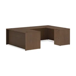 HON 42 in. W x 24 in. D x 29 in. H Mod Bridges - Sepia Walnut