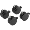 HON 2 in. Wheel Grip Ring Stem Height-Adjustable Base Caster Add-On Kit - Black (4/Set)