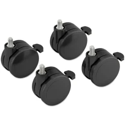 HON 2 in. Wheel Grip Ring Stem Height-Adjustable Base Caster Add-On Kit - Black (4/Set)
