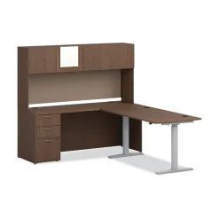 HON 17.86 in. x 14.82 in. Mod Laminate Doors for 72 in. Mod Desk Hutch - Sepia Walnut (2/Carton)