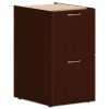 HON 15 in. x 20 in. x 28 in. 2 Legal/Letter-Size File Drawers Left or Right Mod Support Pedestal - Traditional Mahogany