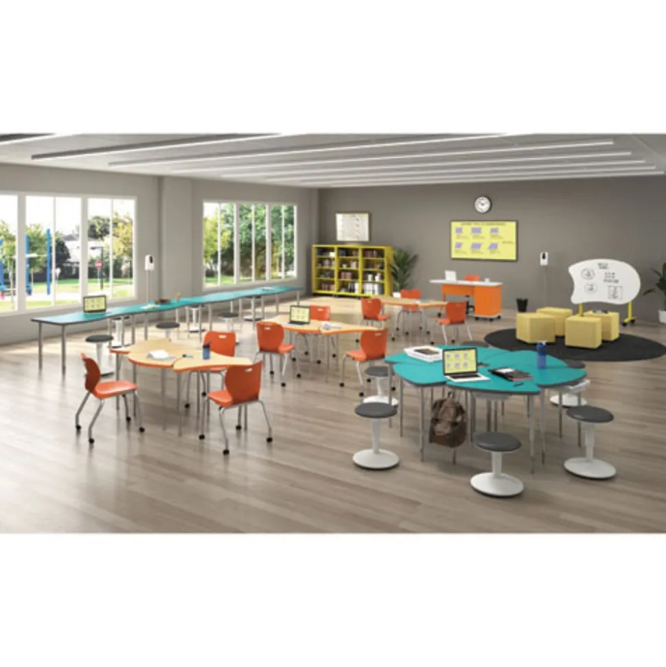 HON 12 in x 16 in x 54 in Hand Sanitizer Station Stand - Silver