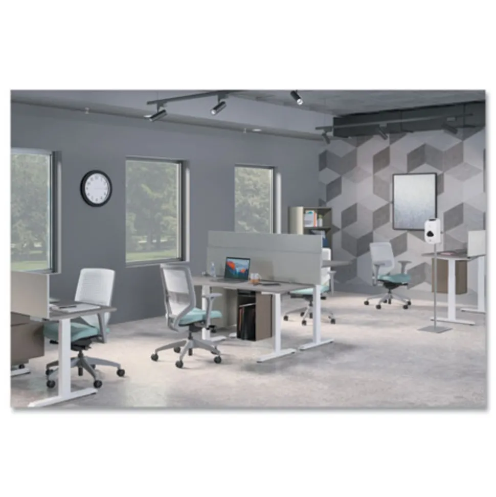 HON 12 in x 16 in x 54 in Hand Sanitizer Station Stand - Silver