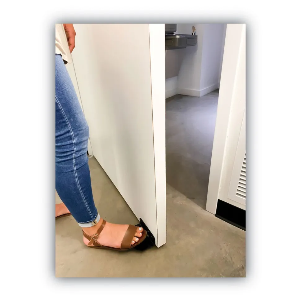 HON 5 in. x 3.75 in. x 1.5 in. Hands-Free Door Foot-Pull - Black (5/Carton)