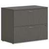 HON 2 Legal/Letter-Size File Drawers 36 in. x 20 in. x 29 in. Mod Lateral File - Slate Teak