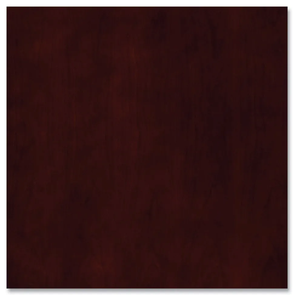 HON 10500 Series 66 in. x 30 in. x 29.5 in. Single Pedestal Desk - Mahogany