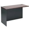 HON 38000 Series 48 in. x 24 in. x 29.5 Left Return Shell - Mahogany/Charcoal