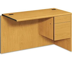 HON 10700 Series 48 in. x 24 in. x 29.5 in. 3/4 Right Pedestal "L" Workstation Return - Harvest
