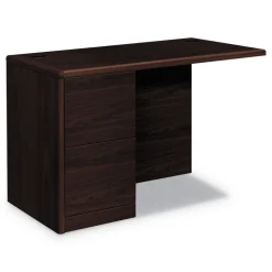 HON 10700 Series 48 in. x 24 in. x 29.5 in. Full Left Pedestal Return - Mahogany