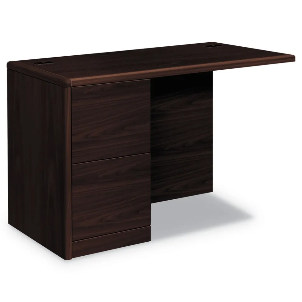 HON 10700 Series 48 in. x 24 in. x 29.5 in. Full Left Pedestal Return - Mahogany
