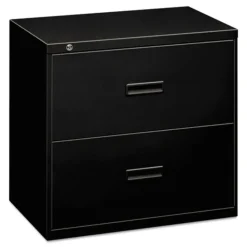 HON 400 Series 36 in. x 18 in. x 28 in. 2 Legal/Letter Size Lateral File Drawers - Black