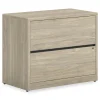 HON 10500 Series 36 in. x 20 in. x 29.5 in. Legal/Letter-Size 2-Drawer Lateral File - Kingswood Walnut