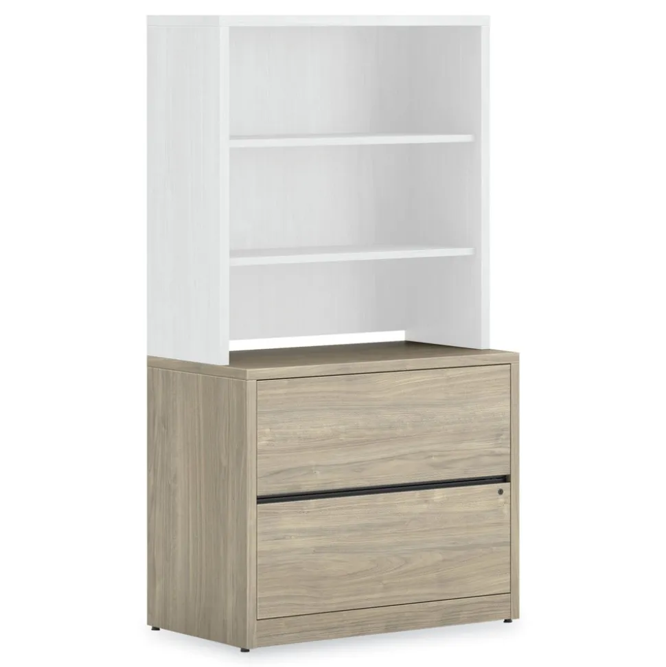 HON 10500 Series 36 in. x 20 in. x 29.5 in. Legal/Letter-Size 2-Drawer Lateral File - Kingswood Walnut