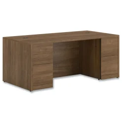 HON 10500 Series 72 in. x 36 in. x 29.5 in. Double Full-Height Pedestal Desk - Pinnacle