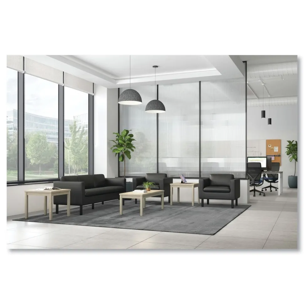 HON 80000 Series 24d x 24w x 20h Laminate Occasional Corner Table - Kingswood Walnut