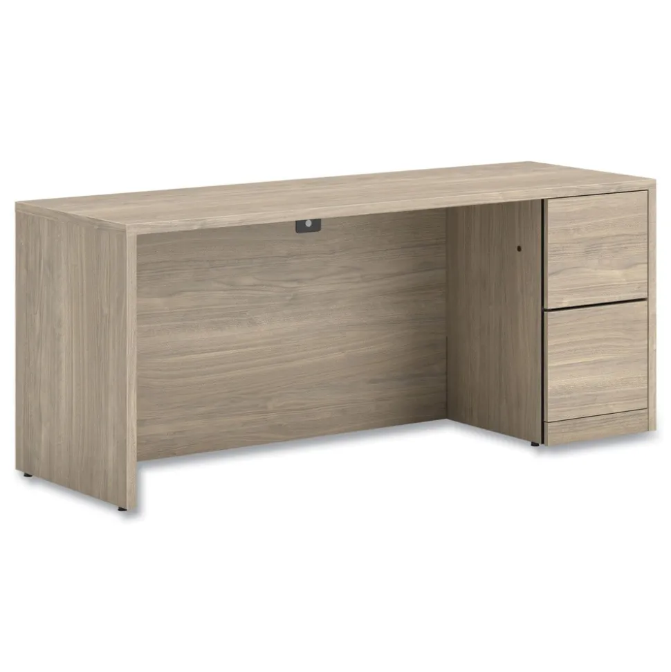 HON 10500 Series Full-Height Right Pedestal 72 in. x 24 in. x 29.5 in. Credenza - Kingswood Walnut