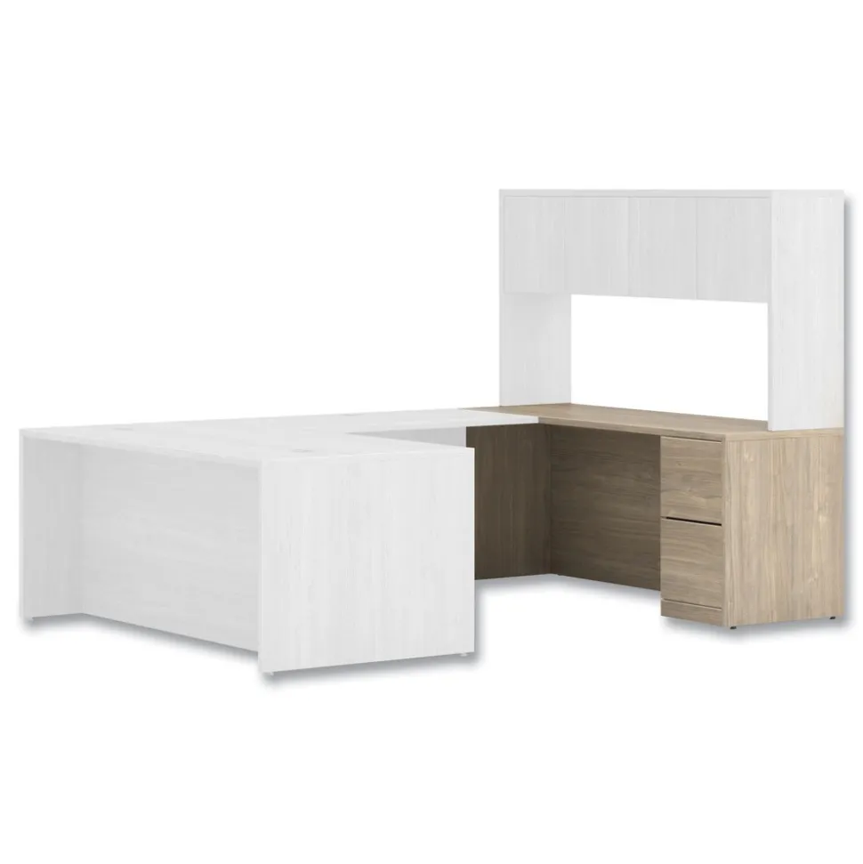 HON 10500 Series Full-Height Right Pedestal 72 in. x 24 in. x 29.5 in. Credenza - Kingswood Walnut