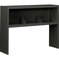 HON 38000 Series 48w x 13.5d x 34.75h Stack On Open Shelf Hutch - Charcoal