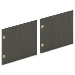 HON 17.87 x 14.83 Pair of Mod Laminate Doors for 72 in. W Mod Desk Hutch - Slate Teak (2/Carton)