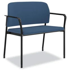 HON Accommodate Series 33.5 in. x 21.5 in. x 32.5 in. Bariatric Chair with Arms - Elysian Seat/Back, Charblack Legs