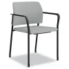 HON Accommodate Series 23.5 in. x 22.25 in. x 32 in. Guest Chair with Arms - Flint Seat/Back/Charblack Legs (2/Carton)