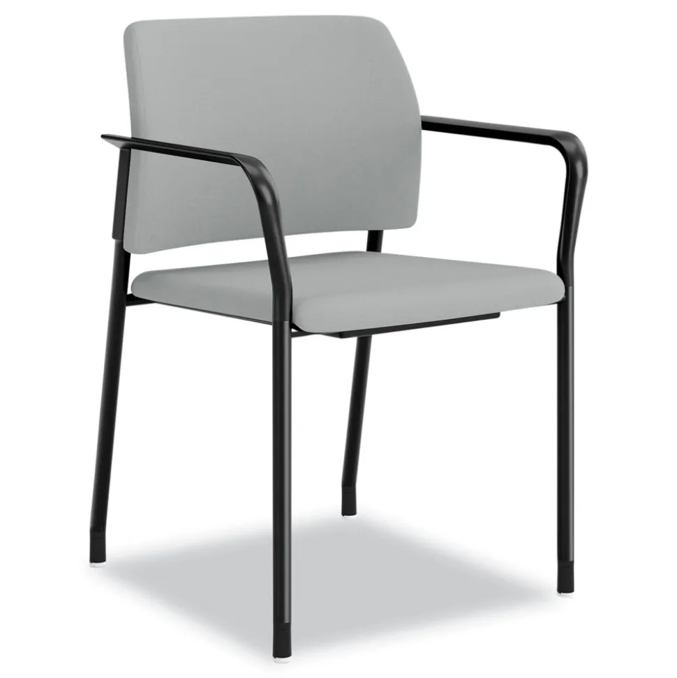 HON Accommodate Series 23.5 in. x 22.25 in. x 32 in. Guest Chair with Arms - Flint Seat/Back/Charblack Legs (2/Carton)