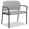 HON Accommodate Series 33.5 in. x 21.5 in. x 32.5 in. Bariatric Chair with Arms - Flint Seat/Back, Charblack Legs