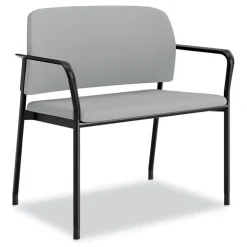 HON Accommodate Series 33.5 in. x 21.5 in. x 32.5 in. Bariatric Chair with Arms - Flint Seat/Back, Charblack Legs