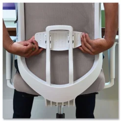 HON Altern Mesh Back Task Chair, 17.95 to 21.1 Seat Height, Gray Seat, Gray/White Back, White Base