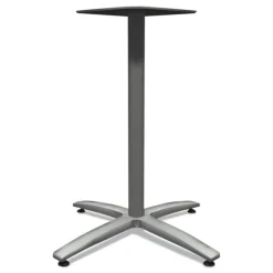 HON Between Seated-Height X-Base with 30 in. Diameter Between Round Table Top and Motivate High-Density Stacking Chair Bundle (4 Chairs/Carton)