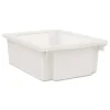 HON Flagship 12.75 in. x 16 in. x 6 in. 1 Section Storage Bins - Translucent White