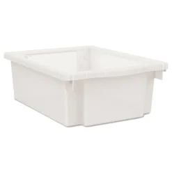 HON Flagship 12.75 in. x 16 in. x 6 in. 1 Section Storage Bins - Translucent White