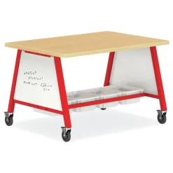 HON Flagship 12.75 in. x 16 in. x 6 in. 1 Section Storage Bins - Translucent White