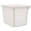 HON Flagship 12.75 in. x 16 in. x 12 in. 1 Section Storage Bins - Translucent White