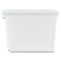 HON Flagship 12.75 in. x 16 in. x 12 in. 1 Section Storage Bins - Translucent White