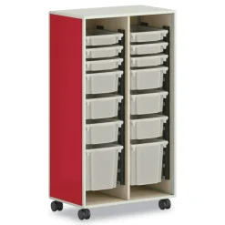 HON Flagship 12.75 in. x 16 in. x 12 in. 1 Section Storage Bins - Translucent White