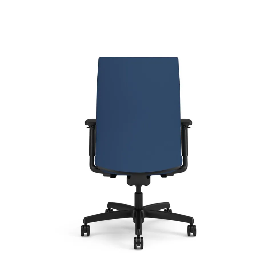 HON Ignition 2.0 17 to 21.5 Seat Height Vinyl Upholstered Mid-Back Task Chair - Elysian Seat/Back/Black Base
