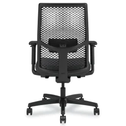 HON Ignition 2.0 ReActiv 17.25 in. to 21.75 in. Seat Height Mid-Back Task Chair - Basalt Vinyl Seat/Charcoal Back/Black Base