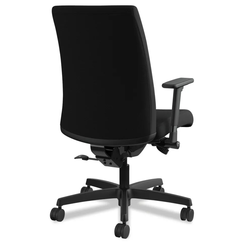 HON Ignition Series 17 in. to 22 in. Seat Height Supports Up to 300 lb Mid-Back Work Chair - Black