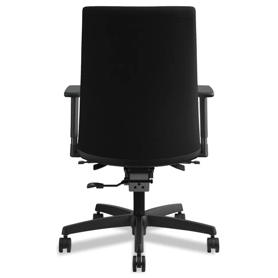 HON Ignition Series 17 in. to 22 in. Seat Height Supports Up to 300 lb Mid-Back Work Chair - Black