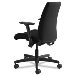 HON Ignition Series 17 in. to 21.5 in. Seat Height Supports Up to 300 lb Fabric Low-Back Task Chair - Black