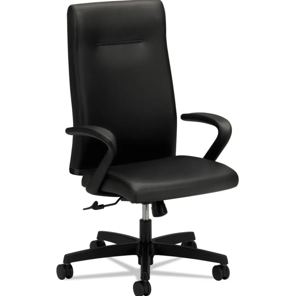HON Ignition Series Executive 300 lbs. Capacity 17.38 in. to 21.88 in. Seat Height High-Back Chair - Black