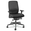 HON Nucleus Series 16.63 to 21.13 Seat Height Supports Up to 300 lb Recharge Task Chair - Black Seat/Back, Black Base