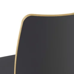 HON Ruck 30 in. Seat Height Supports Up to 300 lbs. Laminate Stool - Charcoal Seat/Back, Silver Base