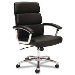 HON Traction 17.75 in. to 21.8 in. Seat Height High-Back Executive Chair - Black Seat/Back