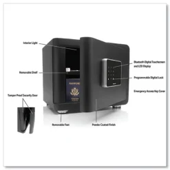 Honeywell 15 x 11.8 x 11.8 Bluetooth Smart Safe with Touch Screen - Black